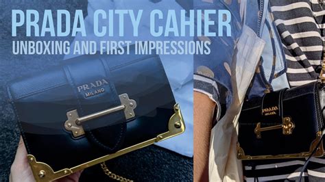 prada cahier unboxing
